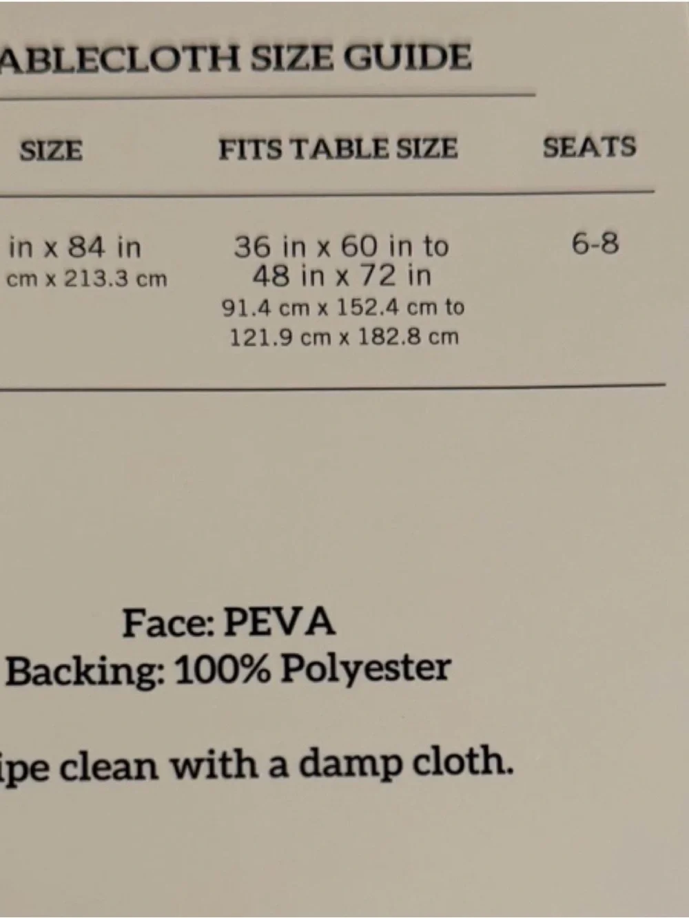 New Blue Dolly Parton PEVA Floral Tablecloth   60x84